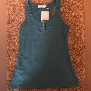 Button Tank Tops by Ninexis. NWT- Teal